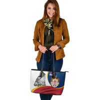 Serbia Leather Tote Bag Flag Of Serbia RLT7 - Wonder Print Shop