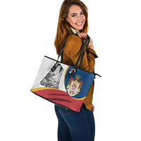 Serbia Leather Tote Bag Flag Of Serbia RLT7 - Wonder Print Shop