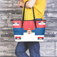 Kingdom Of Serbia Bags - Leather Totes Flag RLT7 - Wonder Print Shop