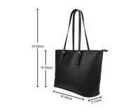 Costa Rica Hibiscus Leather Tote Bag RLT13 - Wonder Print Shop