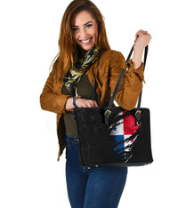 Panama In Me Leather Tote Special Grunge Style RLT13 - Wonder Print Shop