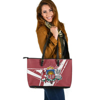 Latvia Leather Tote Bag - Latvia Pride RLT6 - Wonder Print Shop