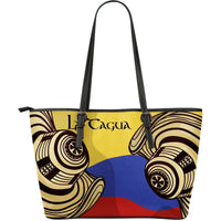 Colombia Sombrero Vueltiao Leather Tote Bag RLT7 - Wonder Print Shop