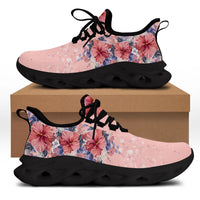 polynesian-footwear-hawaii-pink-hibiscus-falling-petals-clunky-sneakers-glamour-style