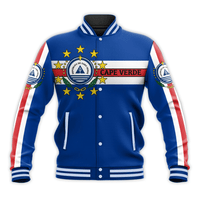 Cape Verde Flag Simple Style Baseball Jacket LT20 - Wonder Print Shop