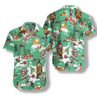 Christmas in July Hawaiian Shirt Santa On The Beach NO.1 LT8 - Wonder Print Shop
