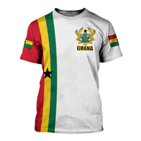Ghana Flag T Shirt ver1 White LT20 - Wonder Print Shop