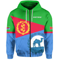 Eritrea Zip Hoodie Flag 02 LT13 - Wonder Print Shop