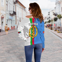 Eritrea Women Off Shoulder Striped 02 LT13 - Wonder Print Shop