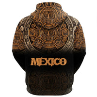 Mexico Aztec Hoodie The Ancient Aztec Calendar RLT13 - Wonder Print Shop