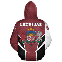 Latvia Hoodie Pullover Active RLT6 - Wonder Print Shop