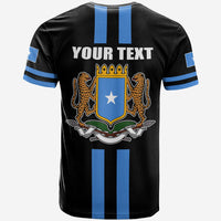 Custom Somalia T Shirt Flag Black LT13 - Wonder Print Shop