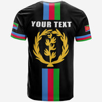 Custom Eritrea T Shirt Striped Black LT13 - Wonder Print Shop