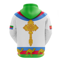 Eritrea Zip Hoodie Cross Flag Camel White LT13 - Wonder Print Shop