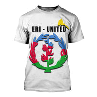 Eritrea Flag T Shirt White LT20 - Wonder Print Shop
