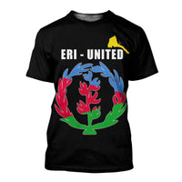 Eritrea Flag T Shirt Black LT20 - Wonder Print Shop
