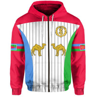Custom Eritrea Zip Hoodie Flag LT13 - Wonder Print Shop