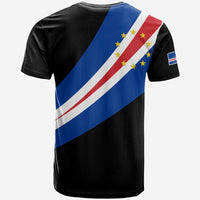 Cape Verde T Shirt Flag Version Black LT13 - Wonder Print Shop