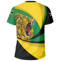 Jamaica Lion Coat Of Arms T Shirt Storm Style LT13 - Wonder Print Shop