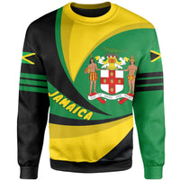 Jamaica Lion Coat Of Arms Sweatshirt - Storm Style LT13 - Wonder Print Shop