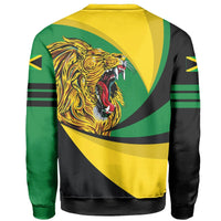 Jamaica Lion Coat Of Arms Sweatshirt - Storm Style LT13 - Wonder Print Shop