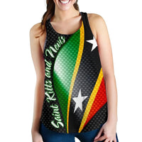 Saint Kitts and Nevis Women Racerback Tank Saint Kitts and Nevis Flag LT13 - Wonder Print Shop