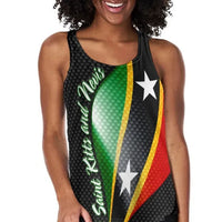 Saint Kitts and Nevis Women Racerback Tank Saint Kitts and Nevis Flag LT13 - Wonder Print Shop