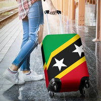 Saint Kitts and Nevis Luggage Cover Saint Kitts and Nevis Flag Style LT13 - Wonder Print Shop