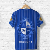 Custom Uruguay Coat of Arms T Shirt Sporty LT13 - Wonder Print Shop