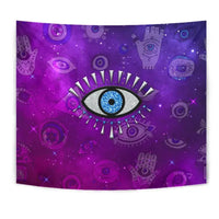 Home Set - Evil Eye Tapestry Universe Style LT8 - Wonder Print Shop