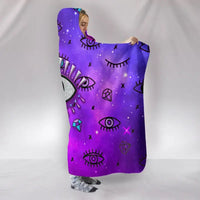 hooded-blanket-evil-eye-hooded-blanket-simple-style-pink
