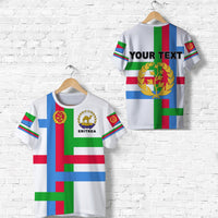 Custom Eritrea T Shirt Flag Vibes White LT8 - Wonder Print Shop