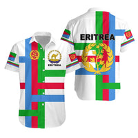 Eritrea Hawaiian Shirt Flag Vibes - White LT8 - Wonder Print Shop