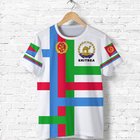 Custom Eritrea T Shirt Flag Vibes White LT8 - Wonder Print Shop