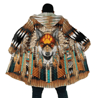 aborigine-style-3d-all-over-printed-red-gray-wolf-with-footprint-hooded-coat