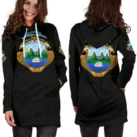 Costa Rica Hoodie Dress RLT13 - Wonder Print Shop
