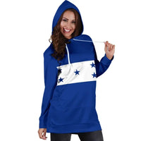 Honduras Flag with Coat of Arms Hoodie Dress RLT8 - Wonder Print Shop