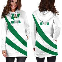 Nigeria Special Flag Hoodie Dress RLT8 - Wonder Print Shop