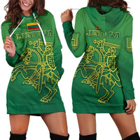 Lithuania Vytis Columns of Gediminas Women Hoodie Dress RLT6 - Wonder Print Shop