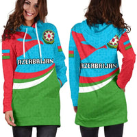 Azerbaijan Women Hoodie Dress Proud Version RLT8 - Wonder Print Shop