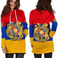 Coat Of Arms Armenia Women Hoodie Dress Flag Pattern RLT8 - Wonder Print Shop