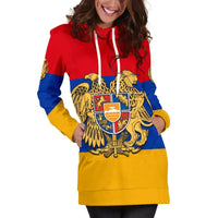 Coat Of Arms Armenia Women Hoodie Dress Flag Pattern RLT8 - Wonder Print Shop