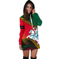 Lithuania Hoodie Dress Fall In The Wave RLT6 - Wonder Print Shop