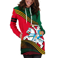 Lithuania Hoodie Dress Fall In The Wave RLT6 - Wonder Print Shop