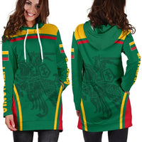 Lithuania Hoodie Dress Active Warrior RLT6 - Wonder Print Shop