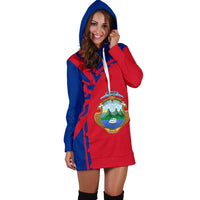 Costa Rica Hoodie Dress Premium Style RLT13 - Wonder Print Shop