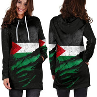 Palestine In Me Women's Hoodie Dress Special Grunge Style RLT13 - Wonder Print Shop