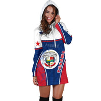 Panama Women Hoodie Dress Circle Stripes Flag Version RLT13 - Wonder Print Shop