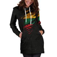 Lithuania in Me Women's Hoodie Dress - Special Grunge Style RLT6 - Wonder Print Shop
