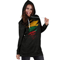 Lithuania in Me Women's Hoodie Dress - Special Grunge Style RLT6 - Wonder Print Shop